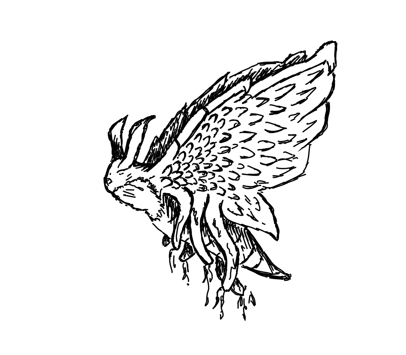 Digital bird illustration